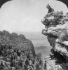 Grand Canyon: Sightseers. /Na Woman And A Man On A Cliff Overlooking The Grand Canyon In Arizona. Stereograph, 1903. Poster Print by Granger Collection - Item # VARGRC0129486