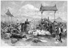 Immigrants: Chinese Burial. /Na Chinese Burial Ceremony At A San Francisco, California, Cemetery. Wood Engraving, American, 1882. Poster Print by Granger Collection - Item # VARGRC0001082