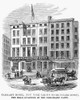 New York: Tammany Hotel. /Ntammany Hotel In New York City. Wood Engraving, English, 1863. Poster Print by Granger Collection - Item # VARGRC0122669