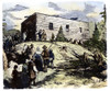 Colonial Meeting House. /Ncolonists Gathering At A Meeting House In 17Th-Century New England. Wood Engraving, 19Th Century. Poster Print by Granger Collection - Item # VARGRC0072337