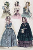 Women'S Fashion, 1842. /Namerican Color Fashion Print From 'Godey'S Lady'S Book' Of The Latest Styles From Paris, November 1842. Poster Print by Granger Collection - Item # VARGRC0093611