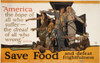 World War I: U.S. Poster. /N'Save Food And Defeat Frightfulness.' U.S. Food Administration World War I Poster, 1918. Poster Print by Granger Collection - Item # VARGRC0007281