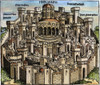 Jerusalem: Temple, 1493. /Njerusalem, With The Temple Of Solomon At The Top Center. Woodcut From "Nuremberg Chronicle," 1493. Poster Print by Granger Collection - Item # VARGRC0029859