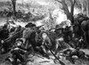 Battle Of Concord, 1775. /Nthe Retreat Of The British From Concord, Massachusetts, 19 April 1775. Line Engraving, 19Th Century. Poster Print by Granger Collection - Item # VARGRC0016044