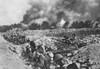 World War I: Gas Warfare. /Namerican Troops Fighting In Trenches Adjust Their Gas Masks As A Cloud Of Deadly Gas Approaches During World War I. Photograph, 1917 Or 1918. Poster Print by Granger Collection - Item # VARGRC0407887