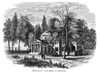 Jefferson: Monticello. /Nmonticello, The Home Of Thomas Jefferson Near Charlottesville, Virginia. Wood Engraving, 19Th Century. Poster Print by Granger Collection - Item # VARGRC0030415