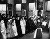 Industrial School, C1892. /N'Saluting The Flag In The Mott Street Industrial School,' New York City. Photograph, C1892, By Jacob Riis. Poster Print by Granger Collection - Item # VARGRC0040088