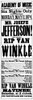 Playbill, 1874. /Njoseph Jefferson In The Title Role Of 'Rip Van Winkle' At The Academy Of Music On 14Th Street, New York City, 1874. Poster Print by Granger Collection - Item # VARGRC0080288