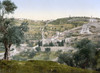 Mount Of Olives, C1900. /Nview Of The Garden Of Gethsemane And The Mount Of Olives, With The Russian Orthodox Church Of Saint Mary Magdalene (Right), East Jerusalem. Photochrome, C1900. Poster Print by Granger Collection - Item # VARGRC0126152