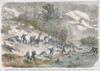 Civil War: Ball'S Bluff. /Nretreat Of Union Soldiers After The Fight At Ball'S Bluff On The Upper Potomac River, Virginia, 21 October 1861. Contemporary English Wood Engraving. Poster Print by Granger Collection - Item # VARGRC0104380