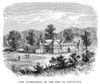 Fort Washington, C1790. /Nbeside The Village Of Cincinnati, Ohio, C1790. Wood Engraving, 19Th Century. Poster Print by Granger Collection - Item # VARGRC0051138