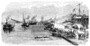 Suez Canal Construction. /Nrestaurant For Travelers Crossing The Suez Canal At Kantara, Egypt, 1869. Contemporary French Wood Engraving After A Drawing By �douard Riou. Poster Print by Granger Collection - Item # VARGRC0003345