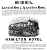 Ad: Bermuda, 1892. /Namerican Magazine Advertisement For Hamilton Hotel In Bermuda, 1892. Poster Print by Granger Collection - Item # VARGRC0370922