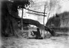 Navajo Weaver, C1905. /Na Navajo Woman Weaving A Blanket Under A Cottonwood Tree, With A Canyon Wall In The Background. Photograph By Edward Curtis, C1905. Poster Print by Granger Collection - Item # VARGRC0117220