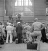 Nyc: Penn Station, 1942. /Nsoldiers And Sailors Waiting For Their Train At Penn Station In New York City. Photograph By Marjory Collins, 1942. Poster Print by Granger Collection - Item # VARGRC0351595
