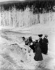 Yellowstone: Tourists. /Ntourists Exploring Land Formations In Yellowstone National Park, Wyoming. Photograph By Frances Benjamin Johnston, C1903. Poster Print by Granger Collection - Item # VARGRC0129742