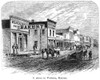 Kansas: Parsons, 1875. /Na Street In Parsons, Kansas. Wood Engraving, 1875. Poster Print by Granger Collection - Item # VARGRC0082437