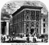 Bank Of New York, 1871. /Nthe Bank Of New York At The Corner Of Wall Street And Willam Street, New York City. Wood Engraving, American, 1871. Poster Print by Granger Collection - Item # VARGRC0124777