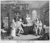 Hogarth: Marriage. /N'Marriage A La Mode: Visit To The Quack Doctor.' Steel Engraving, C1860, After The Original By William Hogarth (1697-1764). Poster Print by Granger Collection - Item # VARGRC0017150