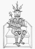 The Prince Of Darkness. /Nengraving After A Miniature Of The 'Holy Grail,' A 15Th Century Manuscript. Poster Print by Granger Collection - Item # VARGRC0094618