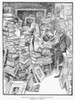 Bookshop, 1902. /Ninterior Of An Old Bookshop On Pennsylvania Avenue, Washington, D.C. Drawing, 1902, By Thomas Fleming. Poster Print by Granger Collection - Item # VARGRC0104760