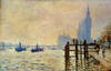 Monet: Thames, 1871. /Nclaude Monet: The Thames Below Westminster. Oil On Canvas, 1871. Poster Print by Granger Collection - Item # VARGRC0027595