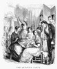 Daily Life: Quilting Party. /Nwood Engraving, American, 1849. Poster Print by Granger Collection - Item # VARGRC0061302