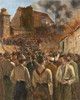 Homestead Strike, 1892. /Nthe Pinkerton Men Leaving The Barges After The Surrender. Contemporary Line Engraving. Poster Print by Granger Collection - Item # VARGRC0008658