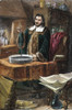 Evangelista Torricelli /N(1608-1647). Italian Mathematician And Physicist. Torricelli Inventing The Barometer. Wood Engraving, 19Th Century. Poster Print by Granger Collection - Item # VARGRC0009264