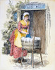 Colonial Laundress. /Na Colonial American Laundress. English Line Engraving After An Illustration By Hugh Thompson, 1894. Poster Print by Granger Collection - Item # VARGRC0061928