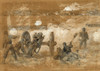 Civil War: Rapidan River. /Nthe Union Army Cavalry Unit Led By John Buford Advancing Toward The Rapidan River In Virginia, During The Civil War. Drawing By Alfred R. Waud, 14 September 1863. Poster Print by Granger Collection - Item # VARGRC0172055
