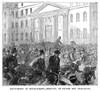 Boston: Fire, 1872. /Nboston Residents On State Street Removing Papers And Valuables During The Great Fire Of 9-11 November 1872. Contemporary English Engraving. Poster Print by Granger Collection - Item # VARGRC0268409