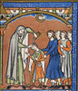 David Annointed By Samuel. /Ndavid Annointed By Samuel In The Presence Of His Father And Brothers (I Samuel Xvi: 12-13). French Manuscript Illumination, C1250. Poster Print by Granger Collection - Item # VARGRC0062037