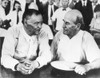 Scopes Trial, 1925. /Nclarence Darrow (Left) And William Jennings Bryan During A Lull In The Scopes Trial At Dayton, Tennessee, In 1925. Poster Print by Granger Collection - Item # VARGRC0002820