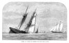 England: Yachting, 1873. /Na Collier Yacht Sinking, With The Yacht 'Violet' Behind It, In The North Sea Off The Coast Of Lowestoft, England, 1873. Contemporary English Wood Engraving. Poster Print by Granger Collection - Item # VARGRC0322865