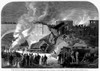 England: Train Wreck, 1861. /Nfatal Railway Accident At Kentish Town, On The North And Southwestern Junction Line. Wood Engraving, 1861. Poster Print by Granger Collection - Item # VARGRC0099227