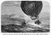 Mail Balloon Crash, 1870. /Npaul Rolier'S Mail Carrying Balloon Falling Into The North Sea, On Its Way From Paris To Norway During The Franco-Prussian War, 1870. American Newspaper Engraving. Poster Print by Granger Collection - Item # VARGRC0090997