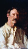 Robert Louis Stevenson /N(1850-1894). Scottish Novelist, Essayist, And Poet. Oil On Canvas, 1892, By Count Girolamo Nerli. Poster Print by Granger Collection - Item # VARGRC0020775