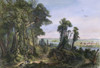 New Harmony, 1844. /Nthe Owenite Communal Society Of New Harmony On The Bank Of The Wabash River In Indiana. Aquatint Engraving, 1844, After Karl Bodmer. Poster Print by Granger Collection - Item # VARGRC0008276