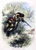 American Marksman. /Nan American Marksman/Nshooting At A British Soldier From A Tree During The American Revolutionary War. Wood Engraving, 19Th Century. Poster Print by Granger Collection - Item # VARGRC0082328