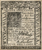 Colonial Currency, 1776. /Nfour Shilling Paper Bill Issued In Delaware, 1 January 1776. Poster Print by Granger Collection - Item # VARGRC0120582