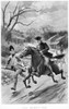 Paul Revere'S Ride. /Nrevere'S Ride From Boston To Lexington, Massachusetts, 18 April 1775. Illustration, 1896, By John Steeple Davis. Poster Print by Granger Collection - Item # VARGRC0004070