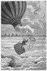 Balloon Accident. /Nhot Air Balloon Accident In Which The Gondola Broke Off From The Balloon. Wood Engraving, 19Th Century. Poster Print by Granger Collection - Item # VARGRC0091183