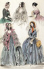 Women'S Fashion, 1842. /Namerican Color Fashion Print From 'Godey'S Lady'S Book' Of The Latest Fashions From Paris, August 1842. Poster Print by Granger Collection - Item # VARGRC0093601