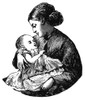Mother And Child, C1870. /Nwood Engraving, C1870. Poster Print by Granger Collection - Item # VARGRC0076648