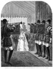 Royal Wedding, 1879. /N'Marriage Of H.R.H. The Duke Of Connaught At Windsor: State Trumpeters Announcing The Approach Of The Bride.' Engraving, 1879. Poster Print by Granger Collection - Item # VARGRC0264526