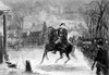 George Washington /N(1732-1799). First President Of The United States. Washington Receiving A Salute On The Field Of Trenton, New Jersey. Steel Engraving, 19Th Century. Poster Print by Granger Collection - Item # VARGRC0014505