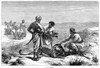 India: Antelope Hunt, 1872. /N'Caught.' Hunting Antelope With Cheetahs In India. Wood Engraving, English, 1872. Poster Print by Granger Collection - Item # VARGRC0353172