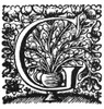 Decorative Initial: G. /Nwoodcut, Dutch, 17Th Century. Poster Print by Granger Collection - Item # VARGRC0080472
