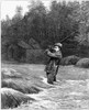 Salmon Fishing, 1885. /Nsalmon Fishing In Canada. Engraving From A Drawing By Dan Beard, 1885. Poster Print by Granger Collection - Item # VARGRC0267406